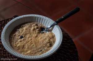 Mingau de Leite Queimado com Aveia